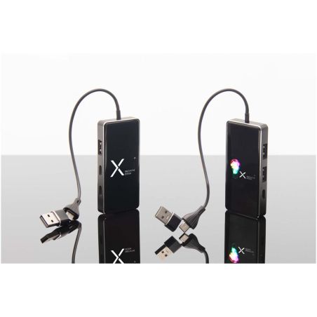 Hub USB 8 en 1 con doble entrada y 6 puertos Ecológico Personalizado 62PX165