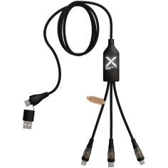 Cable de carga rápida 5 en 1 de 100 W/5 A con pantalla... - Producto ecológico