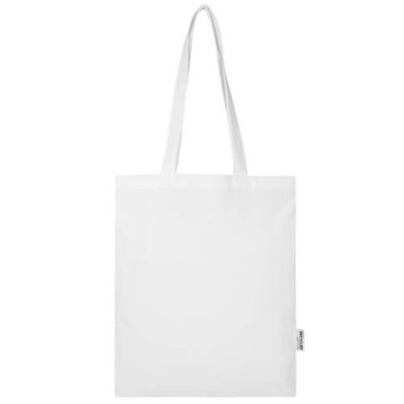 Bolsa Tote de 7 L de algodón reciclado de 140 g/m² con certificado GRS Ecológica Personalizada 6120760