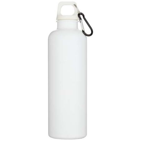 Botella de 750 ml con mosquetón en color liso de plástico reciclado con certificado RCS Ecológica Personalizada 6100878