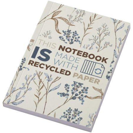Libreta A6 de tapa blanda con 100 hojas de papel reciclado Ecológica Personalizada 6210262
