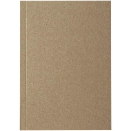 Libreta A6 de tapa blanda craft con 100 hojas de papel reciclado Ecológica Personalizada 6210266