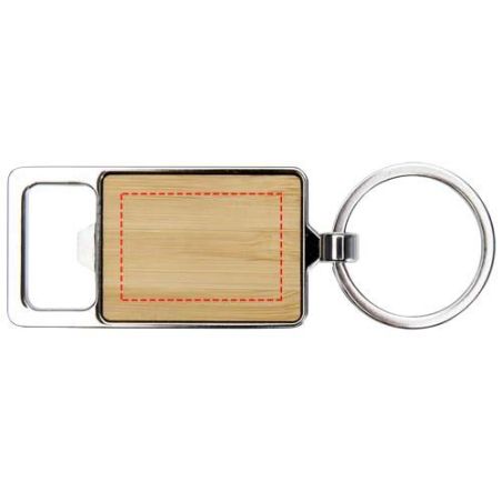 Llavero de bambú con abrebotellas Ecológico Personalizado 6126340