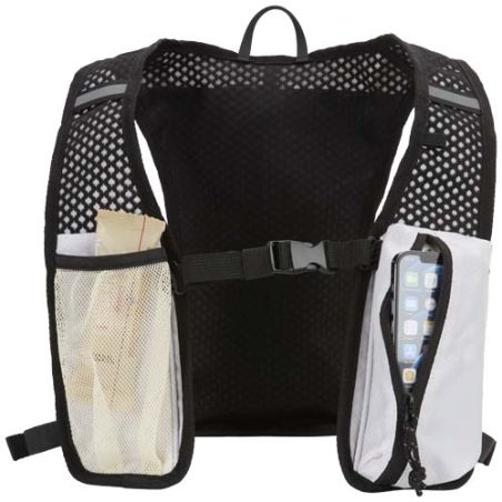 Chaleco de running de material reciclado con certificado GRS y mochila de hidratación de 5 L Ecológica Personalizada 6130098