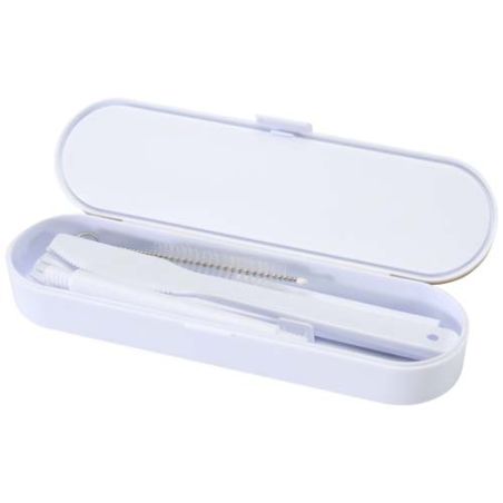 Set de cubiertos con tapa de bambú Ecológico Personalizado 6126365