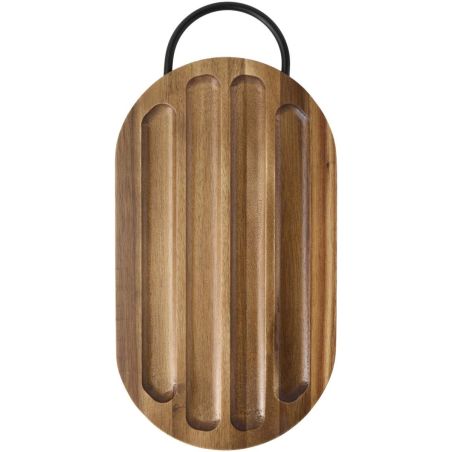 Tabla de cortar de madera de acacia con cuchillo para pan Ecológica Personalizada 6126393