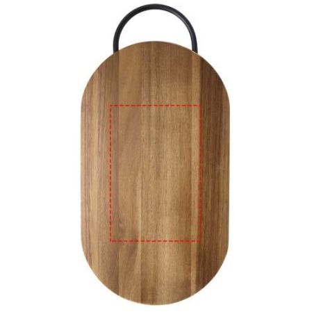 Tabla de cortar de madera de acacia con cuchillo para pan Ecológica Personalizada 6126393