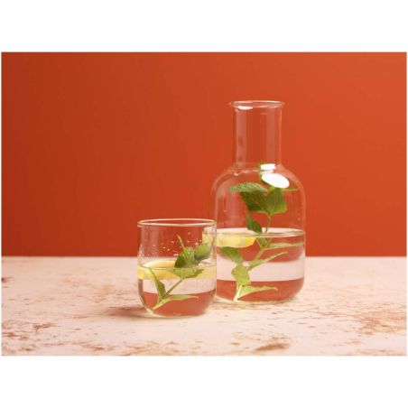 Set de jarra y taza de cristal acabado mate Ecológica Personalizada 6126395