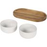 Set de bandeja de madera y cuencos de cerámica Ecológica Personalizada 6126405 - Imagen 3