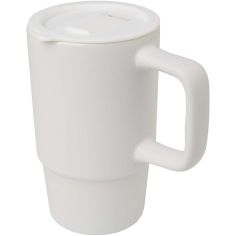 Taza de cerámica con tapa de plástico de 450 ml Ecológica... - Producto ecológico