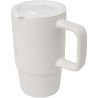 Taza de cerámica con tapa de plástico de 450 ml Ecológica Personalizada 6100896 - Imagen 1