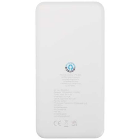 Batería externa de plástico reciclado de 10 000 mAh y 10 W Ecológica Personalizada 6124458