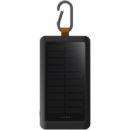 Batería externa solar de 10 000 mAh y 15 W con luz Ecológica Personalizada 6124479