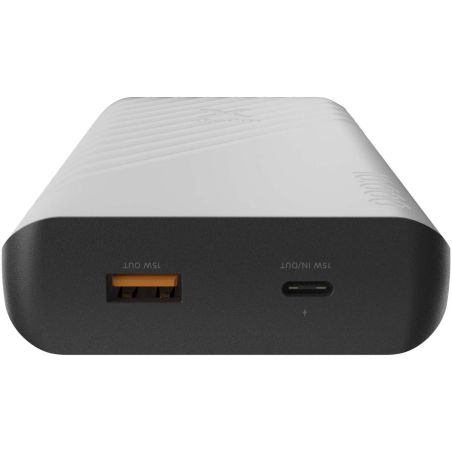 Batería externa solar de 10 000 mAh y 15 W con luz Ecológica Personalizada 6124479