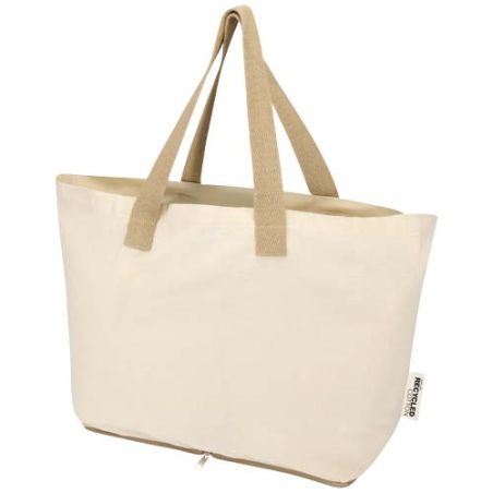 Bolsa Tote de 7 l de algodón reciclado GRS de 140 g/m² Ecológica Personalizada 6120788