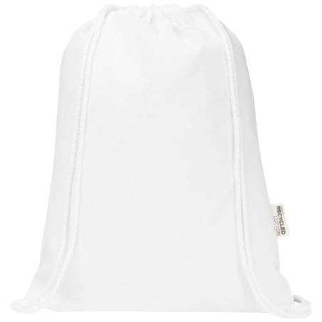 Bolsa con cuerdas de 5 l de algodón reciclado GRS de 180 g/m² Ecológica Personalizada 6120791