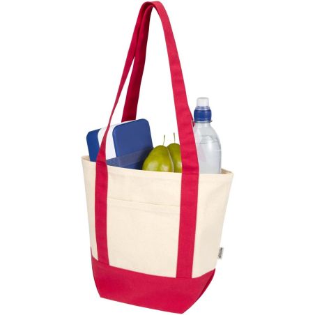 Bolsa Tote mini de algodón reciclado GRS de 320 g/m² Ecológica Personalizada 6120800