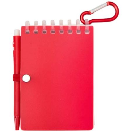 Set de libreta de tapa blanda y bolígrafo de exterior de material reciclado (tinta azul) Ecológica Personalizada 6107051