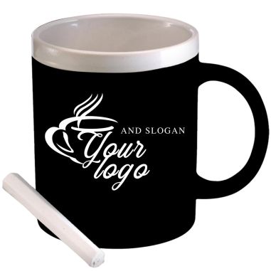 Taza de gres con 1 tiza Ecológica Personalizada 102880