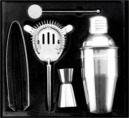 Set de cóctel de acero inox. Ecológico Personalizado 104680