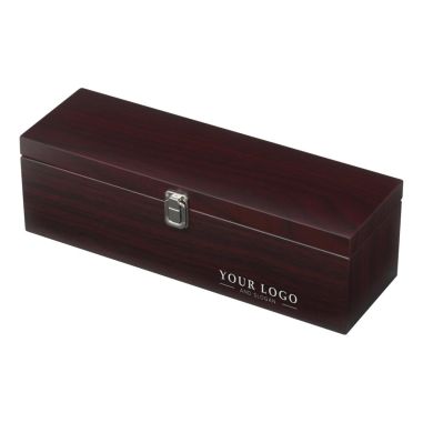 Caja de madera con set de vino Ecológica Personalizada 106814
