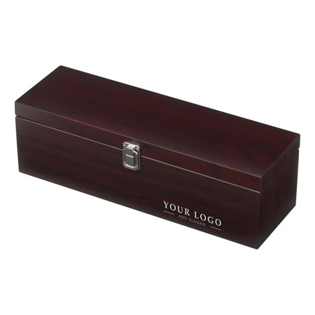Set vino 5 piezas termómetro escanciador caja madera FSC