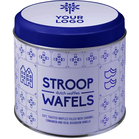 Lata con stroopwafels holandeses