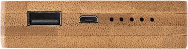 Power Bank inalámbrico de bambú Ecológico Personalizado 109148