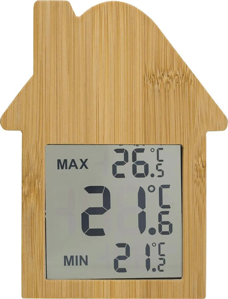 Estación meteorológica bambú casa temperatura pilas