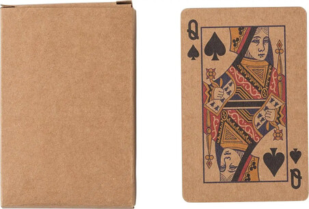 Set 2 barajas cartón reciclado 54 cartas caja kraft
