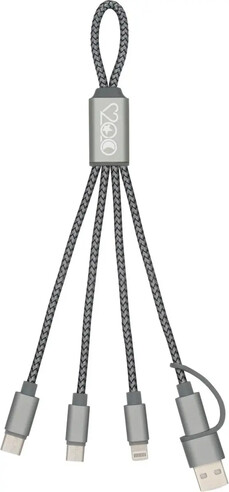 Cable de carga BrandCharger Trident 2 Ecológica Personalizada 101163690
