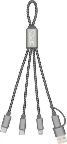 Cable de carga BrandCharger Trident 2 Ecológica Personalizada 101163690