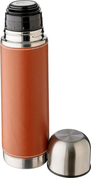 Termo acero inox 400 ml con funda PU