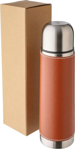 Termo acero inox 400 ml con funda PU
