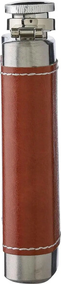 Petaca acero inox 100 ml con funda PU
