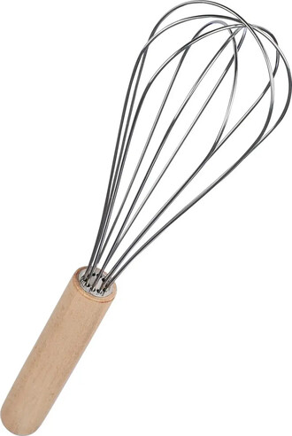 Batidor manual inox con mango de haya