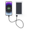 Batería externa solar aluminio 8000 mAh Tipo C USB kraft - Imagen 4