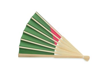 Abanico bambú diseño bandera Ecológico...