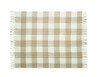 Manta RPET efecto mohair con cuadros y flecos - Imagen 5