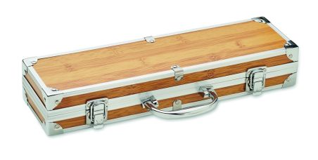 Set para barbacoa en maletín Ecológica Personalizada 7MO2471