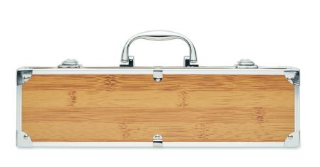 Set para barbacoa en maletín Ecológica Personalizada 7MO2471