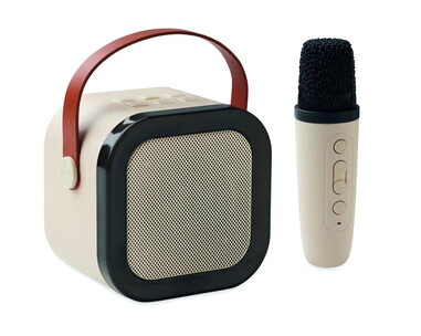 Set karaoke altavoz 5W ABS reciclado LED micrófono