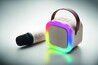 Set karaoke altavoz 5W ABS reciclado LED micrófono - Imagen 6