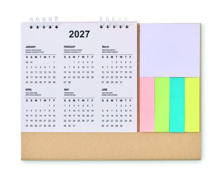 Calendario con bloc de notas Ecológica Personalizada 7MO2756