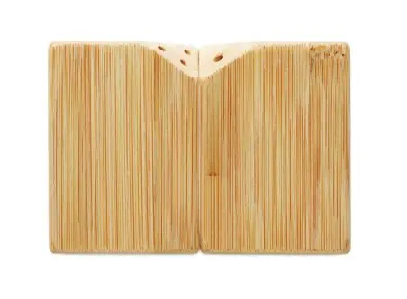 Salero y pimentero de bambú Ecológico Personalizado 7MO2771