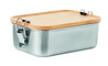 Fiambrera acero inoxidable 750 ml tapa bambú - Imagen 1