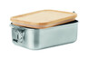 Fiambrera acero inoxidable 750 ml tapa bambú - Imagen 2