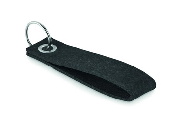 Llavero fieltro RPET rectangular GRS reciclado