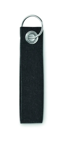 Llavero fieltro RPET rectangular GRS reciclado
