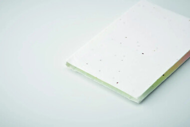 Bloc notas adhesivas tapa papel semillas reciclado
